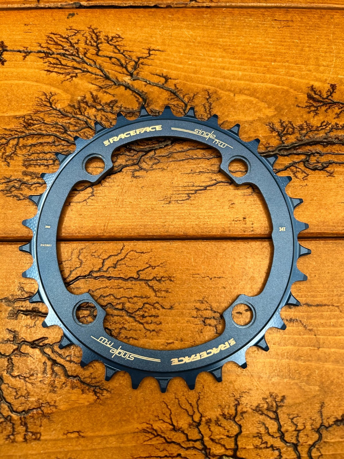 RaceFace Blue Narrow-Wide 34 Tooth 104 BCD MTB Chainring 9 10 11 12-Speed