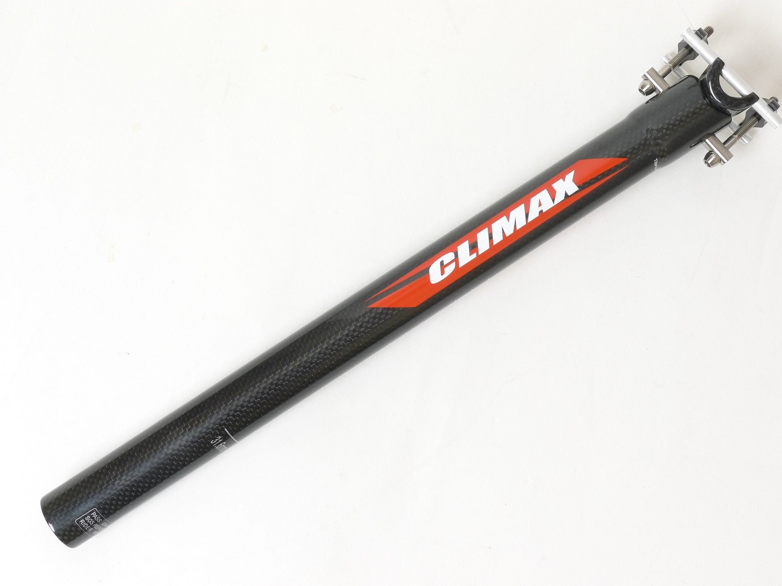 mr-ride 31.6x400mm 150g Climax SP02C 3K gloss carbon Seat Post Ti Hardware black