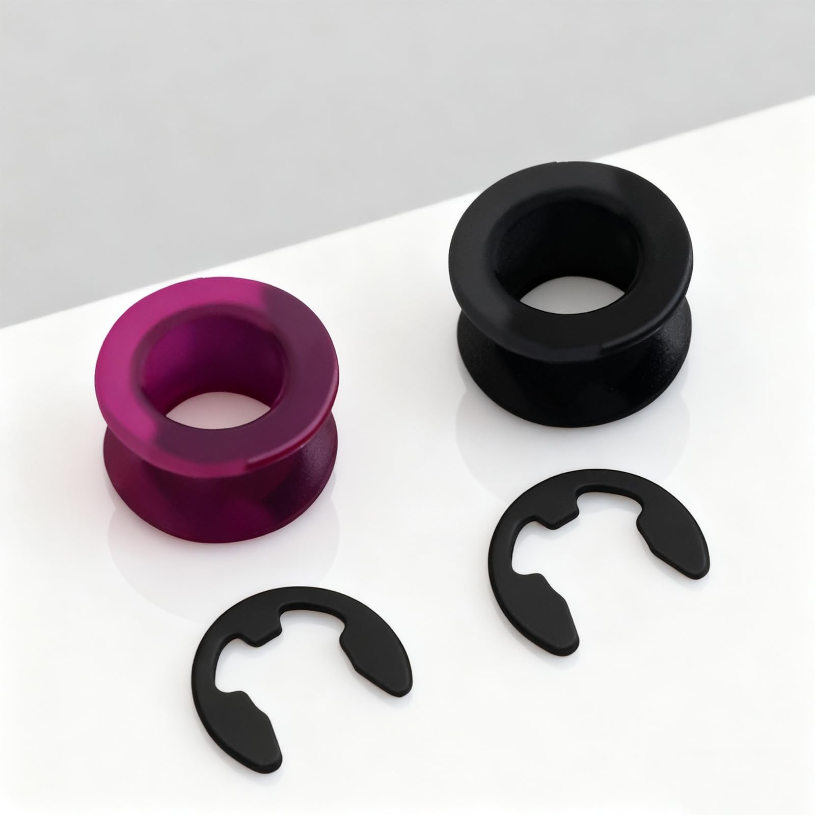 2 PCS Shifter Cable Bushing Repair Set with Clips for Saturn, Toyota, Purple