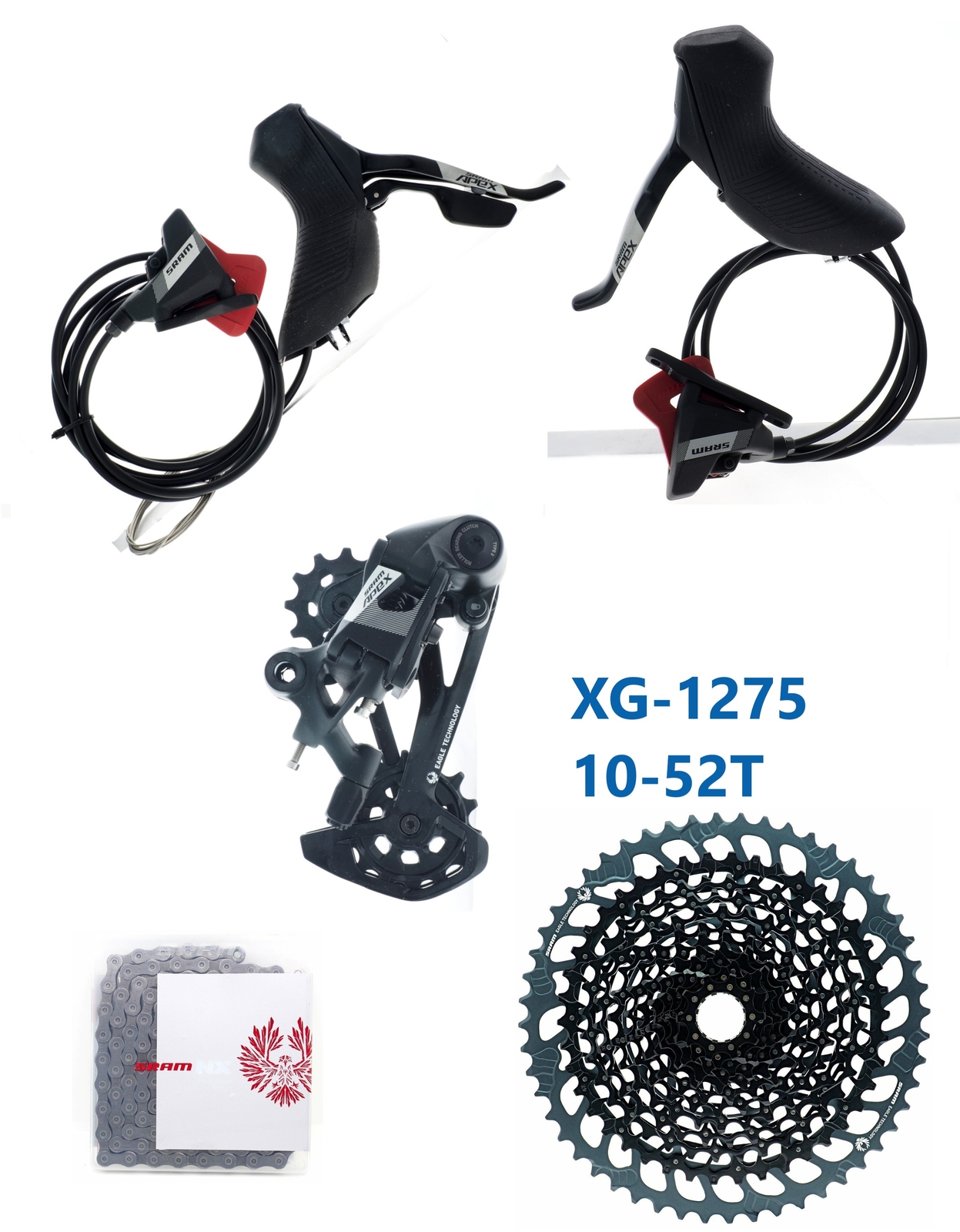 SRAM APEX 1×12 Eagle Mechanical Shifter/Rear Derailleur/CN/CS Groupset READ