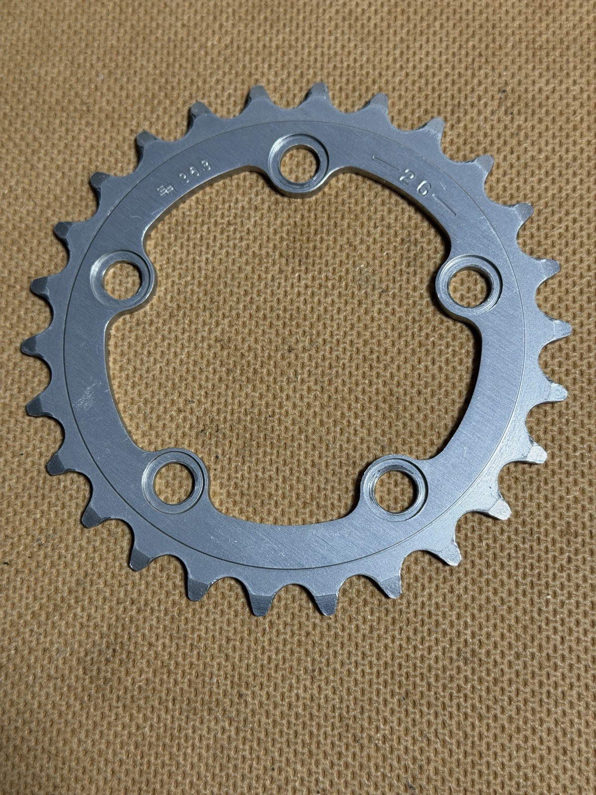 Vintage SR Sakae Ringyo RoundTech 26T Chainring BCD 74