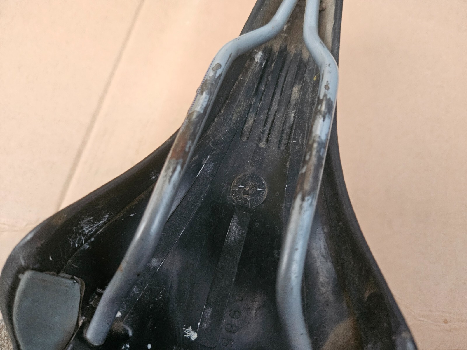 Vintage Vetta SL Road Mountain Bike Saddle Manganese Rails Black made in Italy