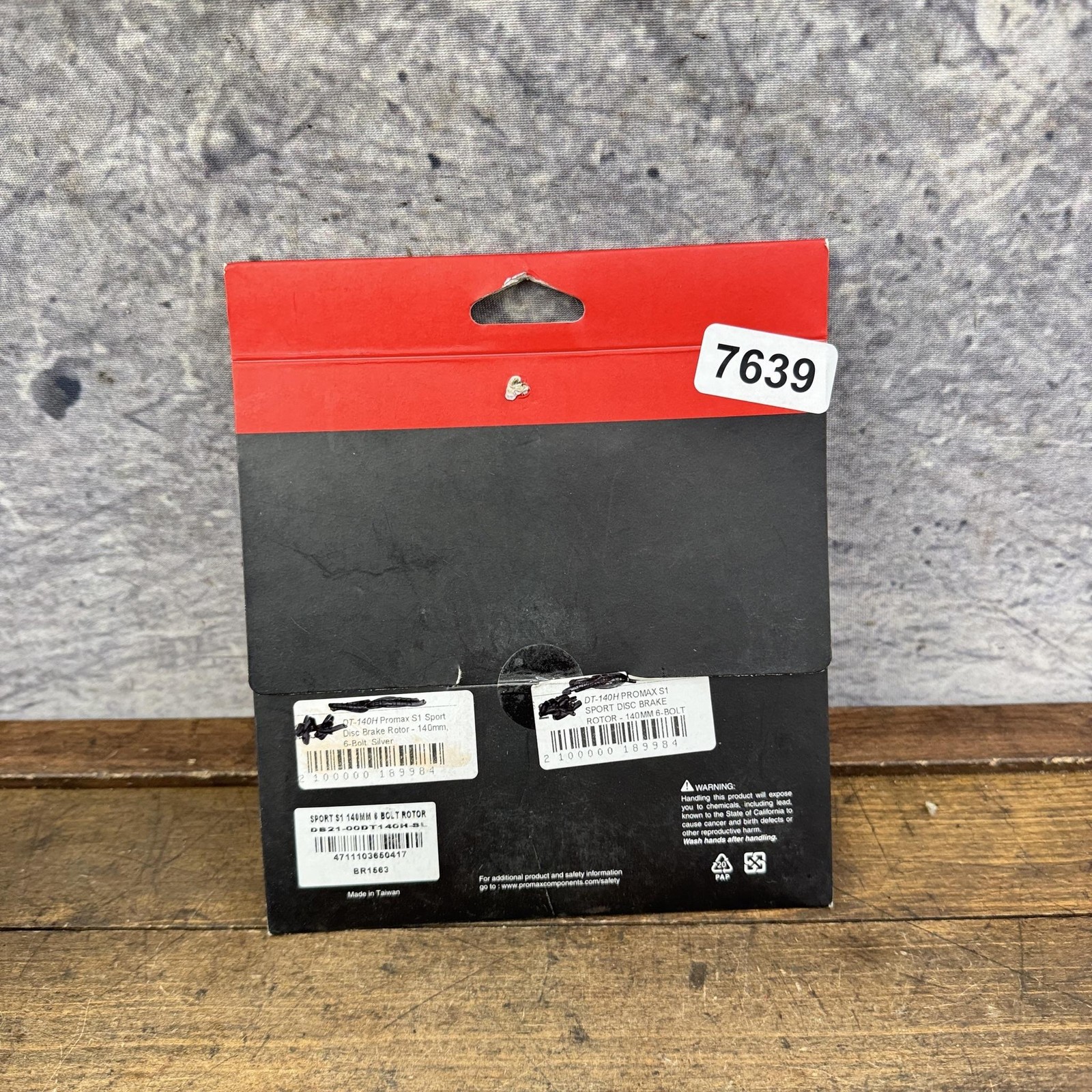 Promax Sport S1 Disc Brake Rotor 140mm 6 Bolt Silver Steel New Open Card MTB