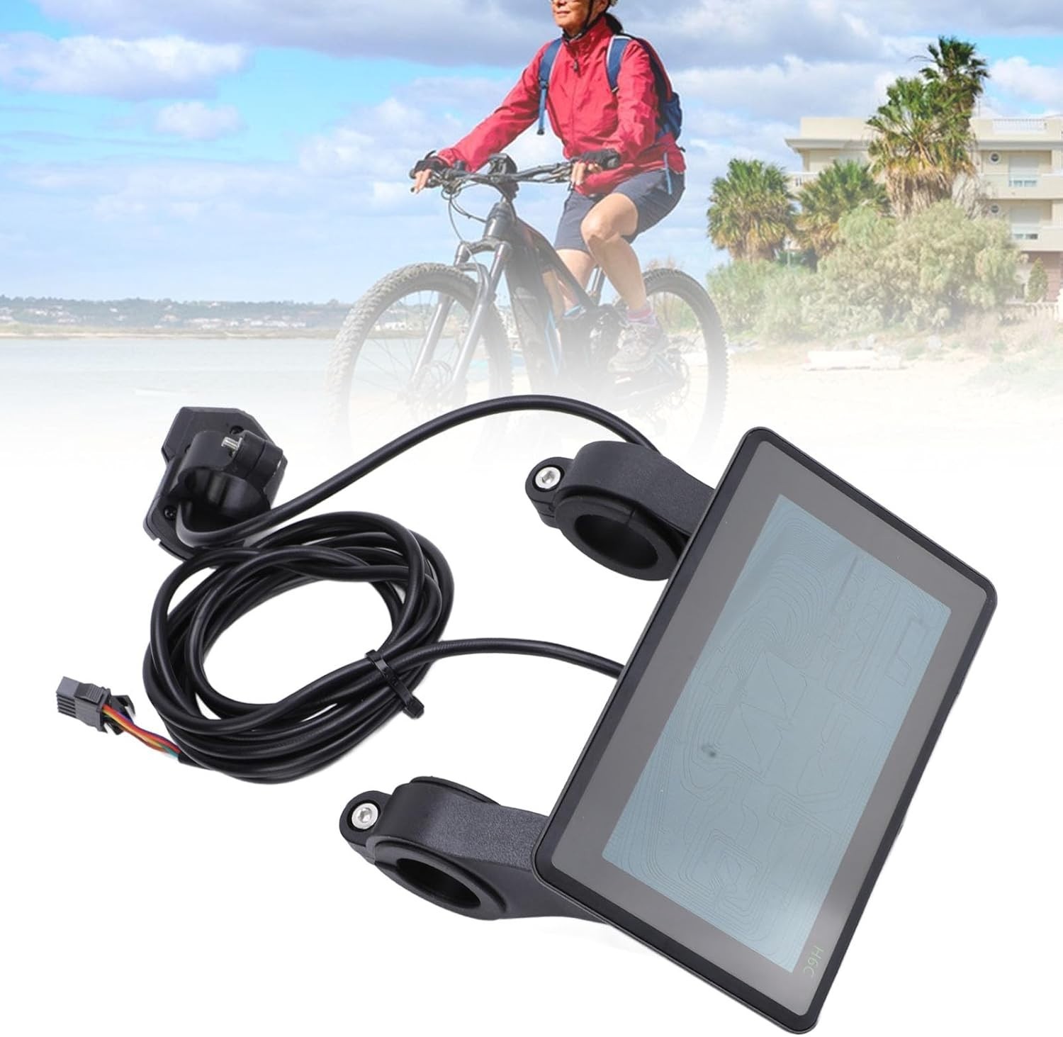 Electric LCD Display 24V-60V Universal E-Bike LCD Display for 22.2m Handlebar