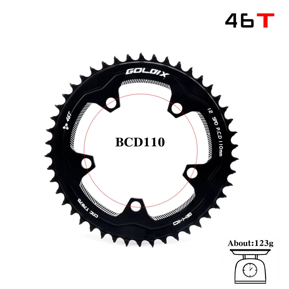 110-5 BCD 110BCD Road Bike Chainring Narrow Wide 38T-58T Bike Chainwheel