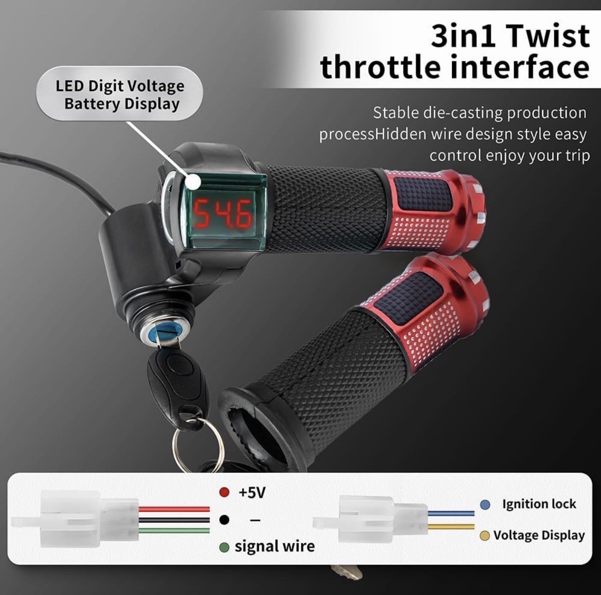 MY1020 36V 500W Electric Motor Kit Controller Chain Throttle Grip Brand New