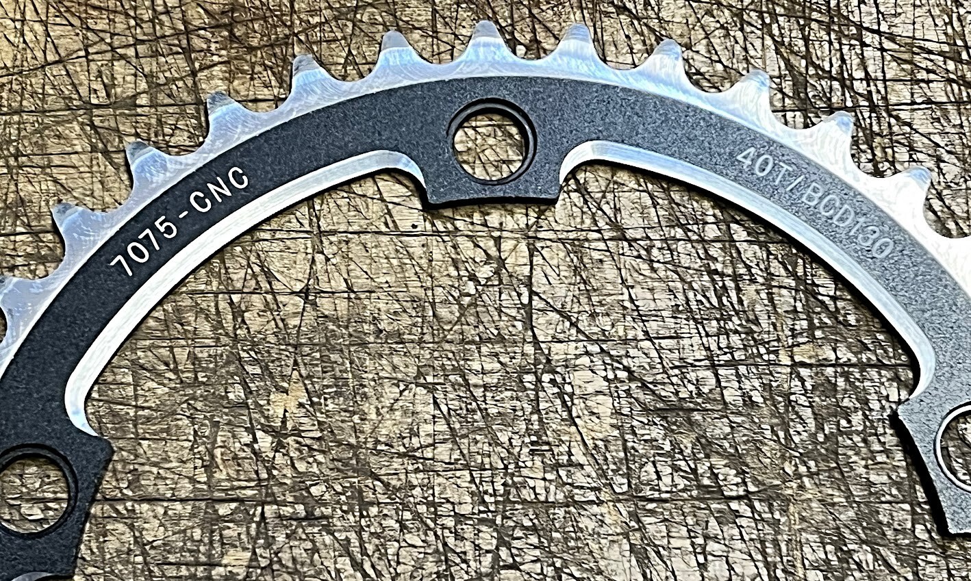 BLACK Single Speed Chainring 40T / 130 BCD 5-Bolt AluminumRoad / MTB – BRAND NEW