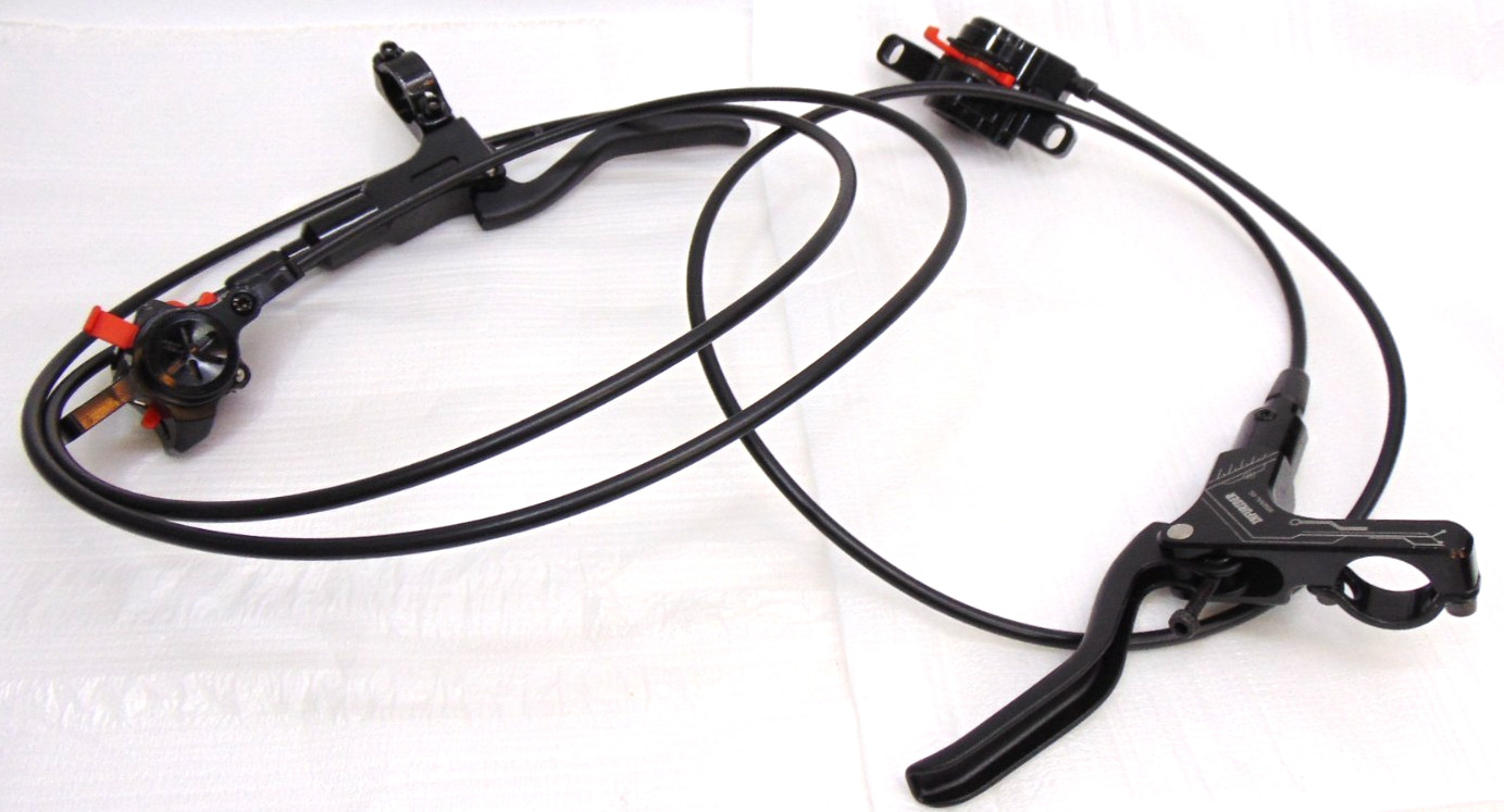 Mountain Bike Hydraulic Disc Brake Set Black Front Rear 2 Brakes Universal Fit