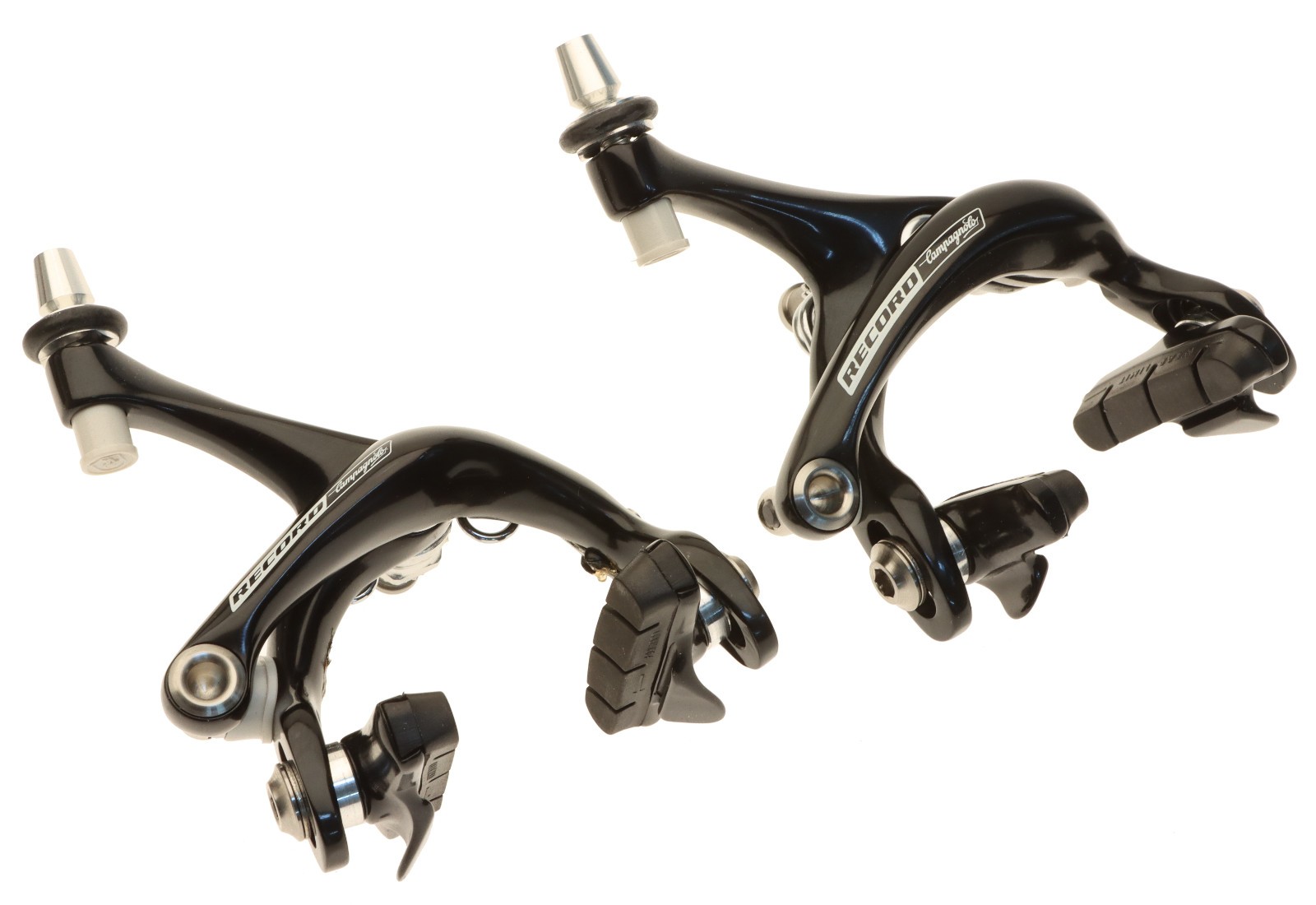Campagnolo Record Titanium Brake Calipers Pair Rim 2004 BR4-RED Black NOS NEW
