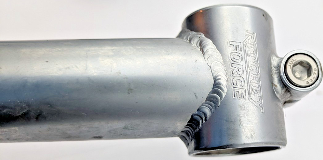 NITTO RITCHEY FORCE 22.2 QUILL STEM 25.4 CLAMP 130MM REACH SILVER CHROMOLY CRMO