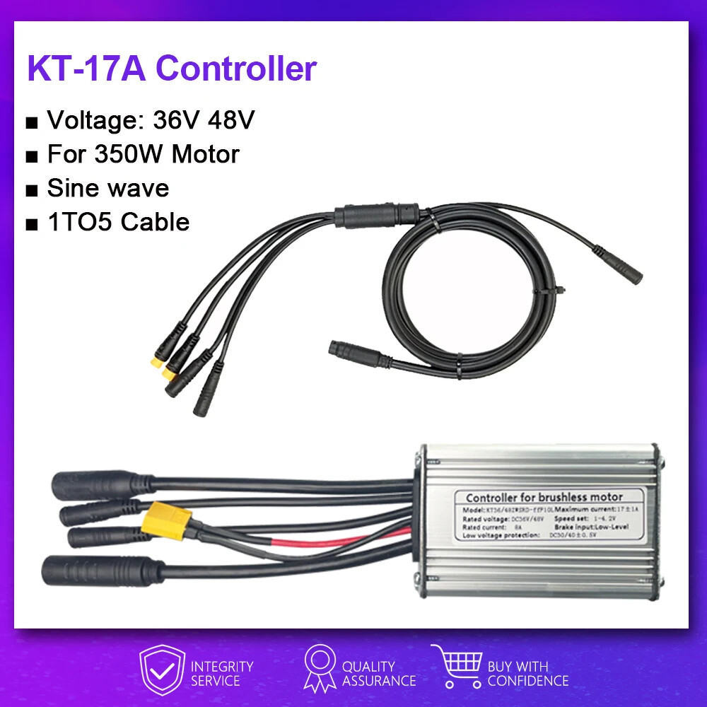 Sinewave Controller 250W500W 750W 1000W Brushless Controller All Waterproof Plug