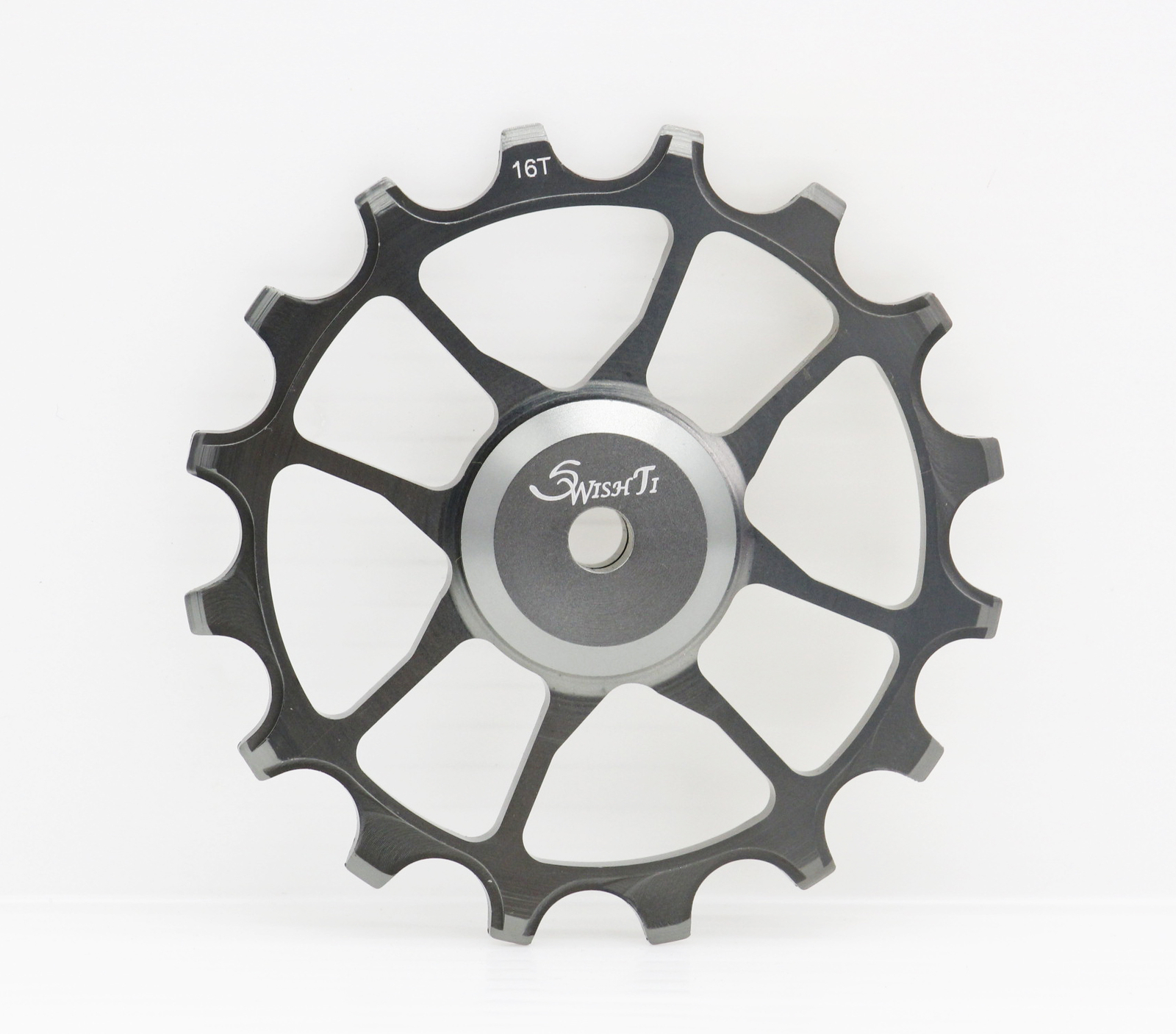 Swishti Narrow-Wide Bike Oversized Fully-CNC Derailleur Pulley 16T Gray