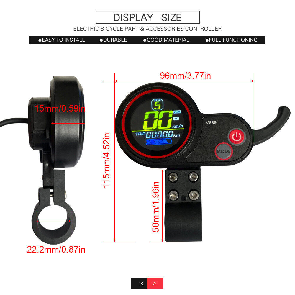 Ebike Electric Bicycle 17A 26A 30A 24V/36V/48V Controller for 250W-1000W Motor