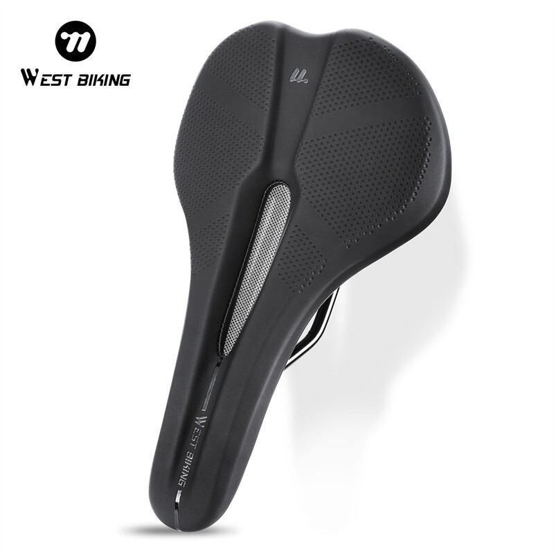 WEST BIKING Bicycle Saddle Hollow Breathable Net Comfort Bike Seat Cushion Pad