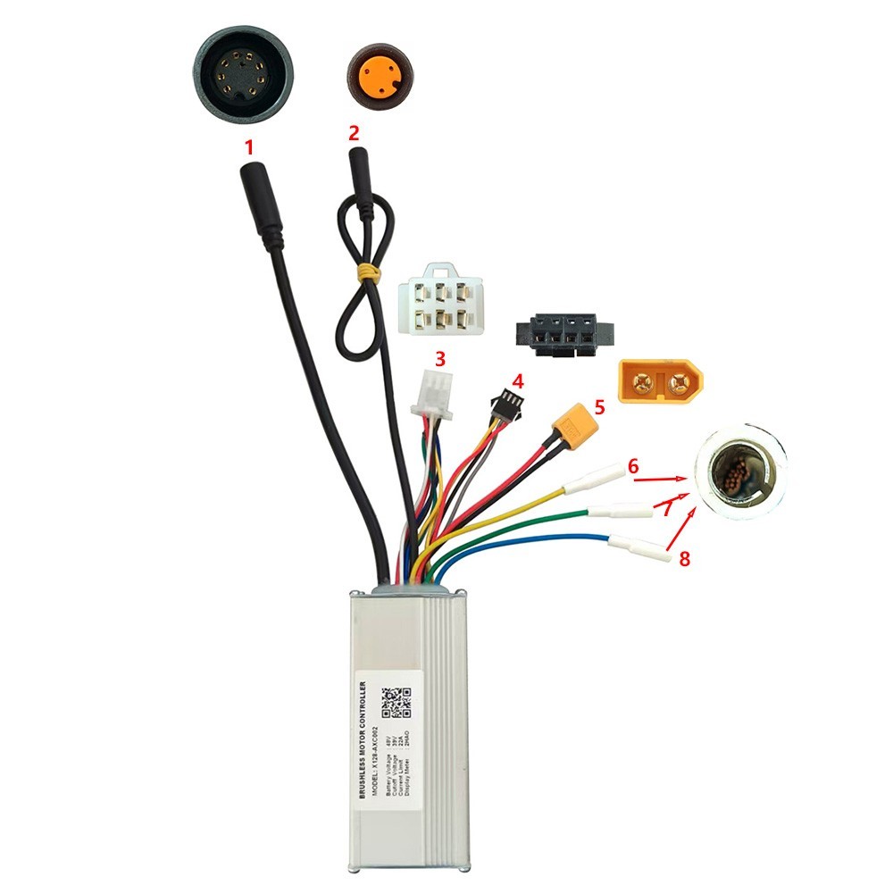 Brushless Motor Controller X128-AXC002 48V 22A Electric Bike Conversion Kit 2HAO