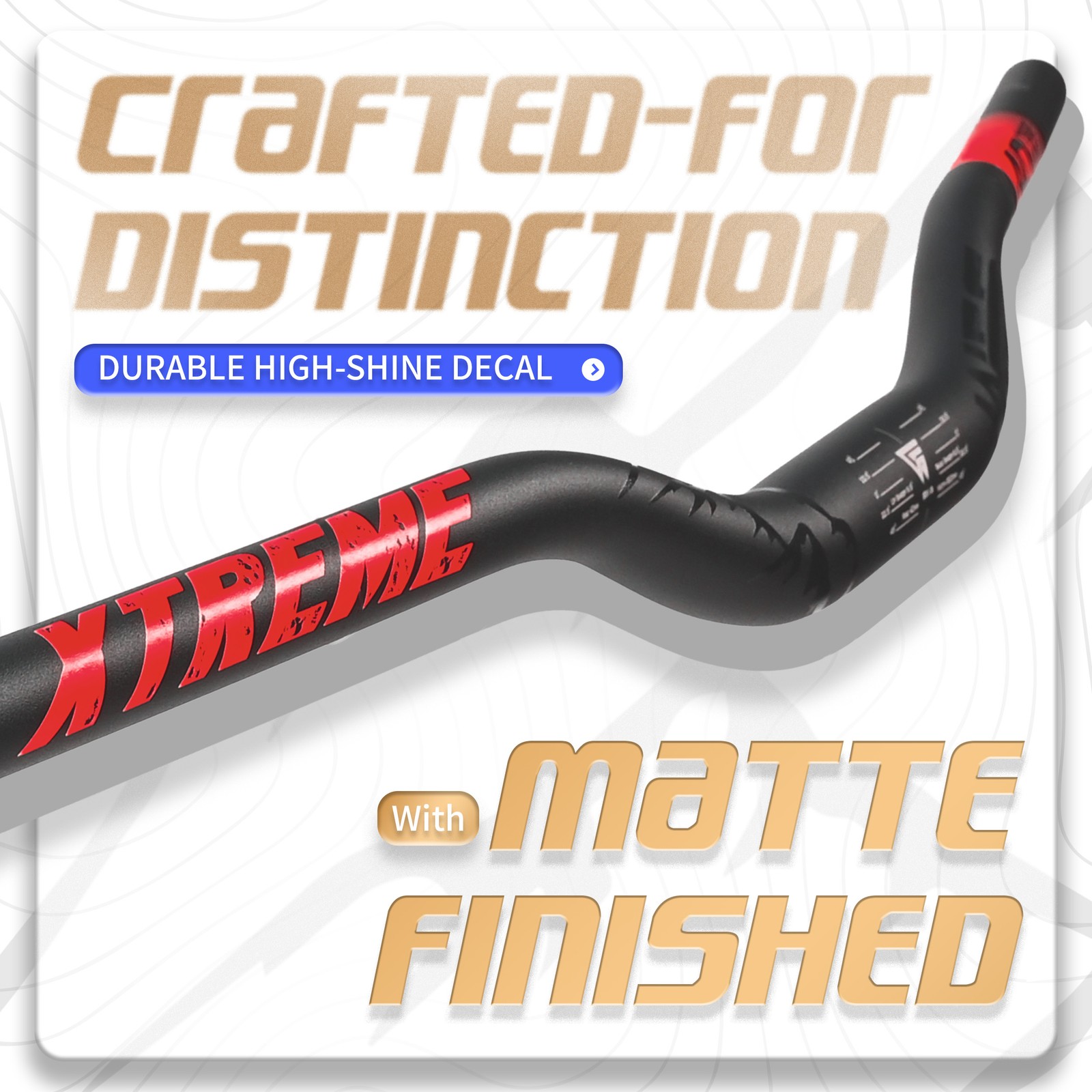 WFS Xtreme 31.8 x 800mm Handlebar 40mm Rise, Black x Red
