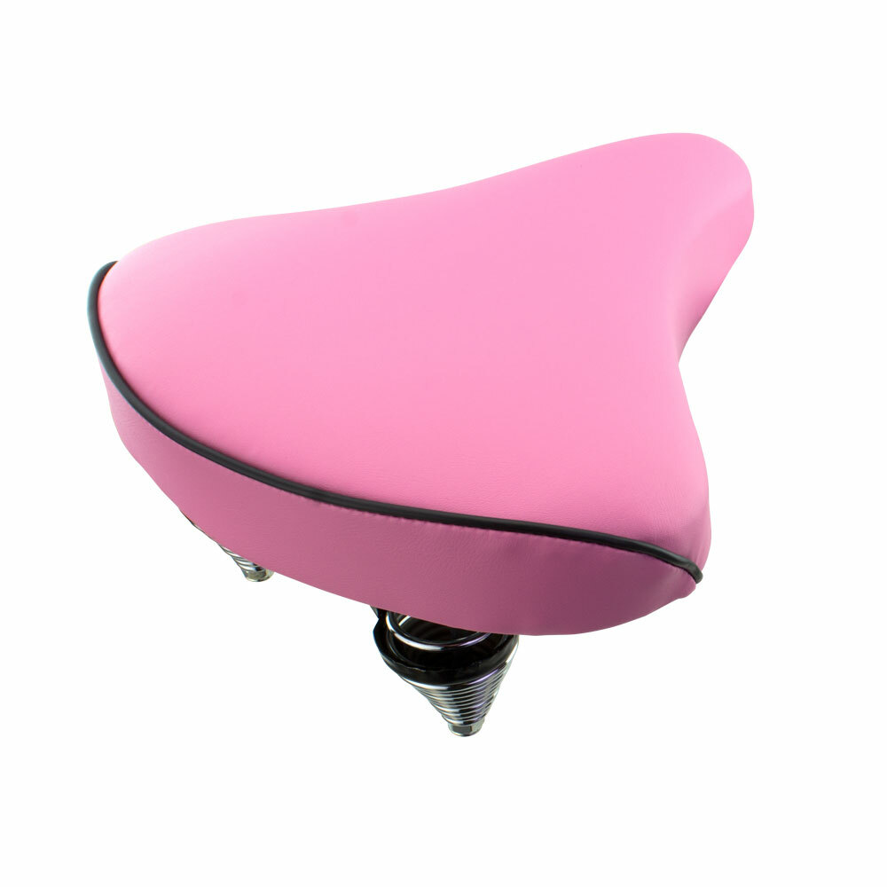 NEW! Standard Vinyl Beach Cruiser Large Saddle Bicycle Seat 209 Bike Seat Pink