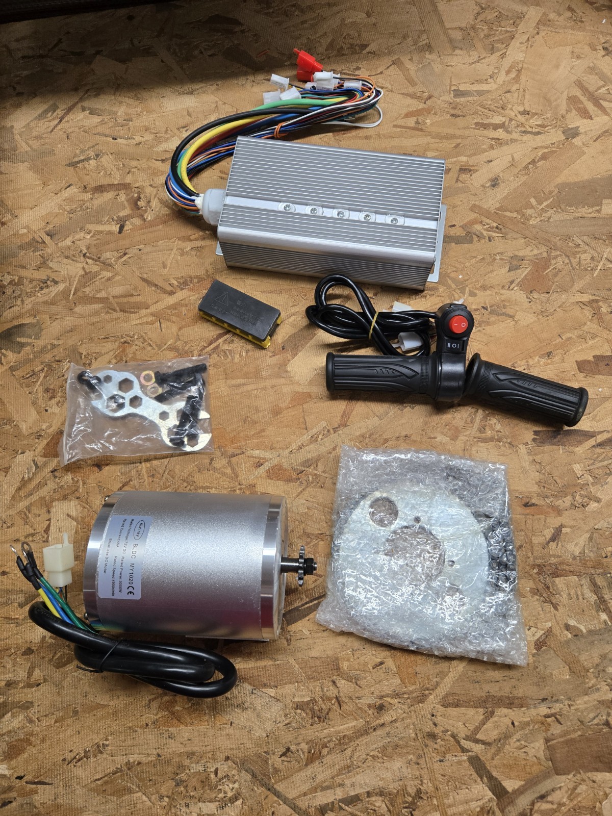 Kun Ray 72v DC motor kit – 3000W motor, 45a, w/ rated speed 4900RPM motor