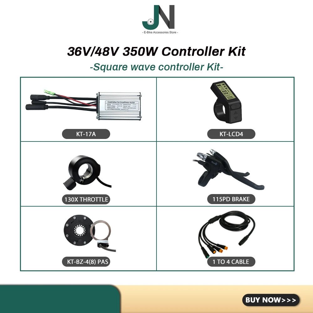 Ebike KT Controller Waterproof 36/48V with LCD Display Throttle Brake PAS Sensor