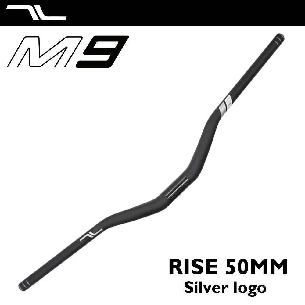 Carbon Mountain Bike Handlebar 31.8mm Clamp 780-800mm 30/50mm Rise 8 Sweep