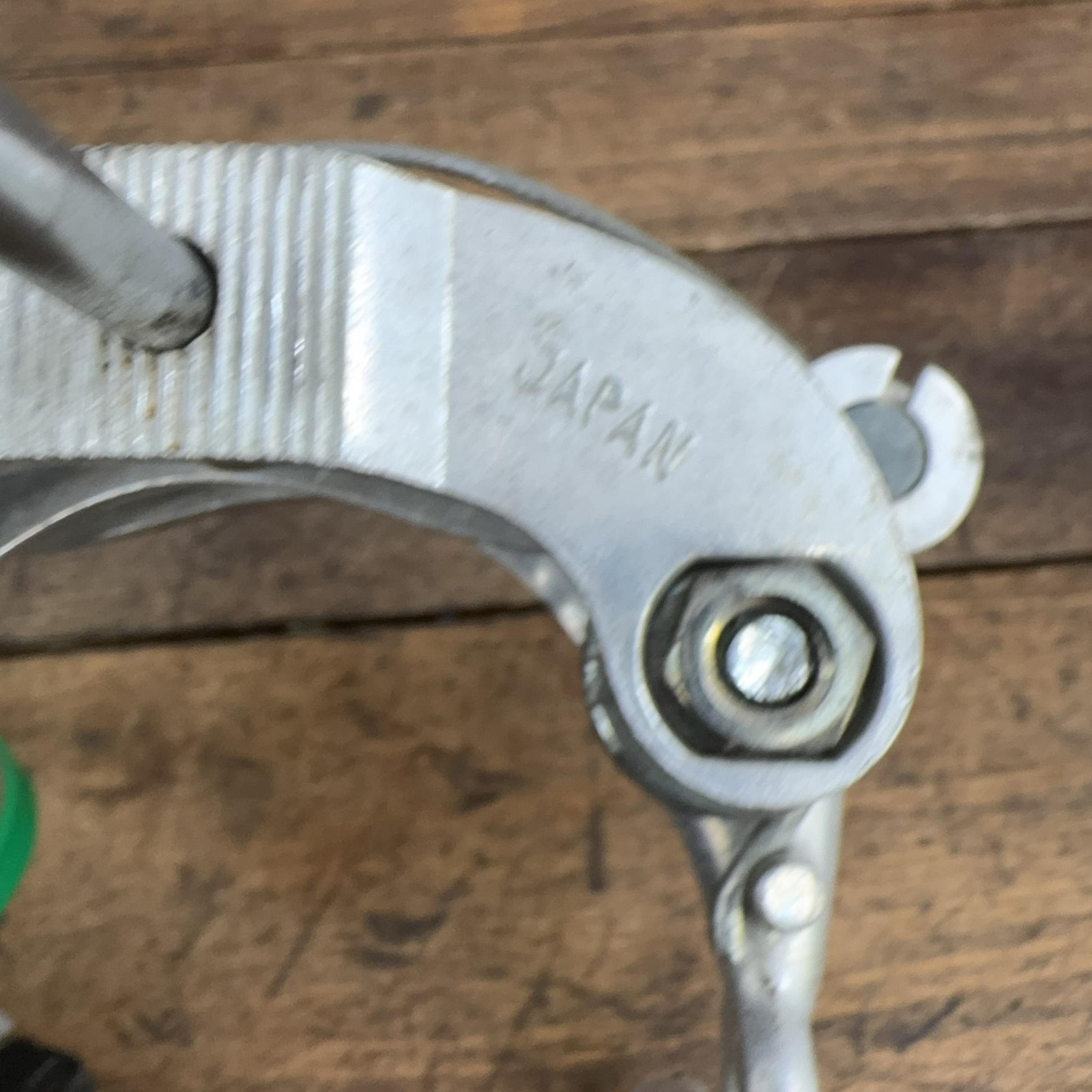 Vintage Dia-Compe Center Pull Caliper Brakes Set Drop Forged Silver 70s Japan