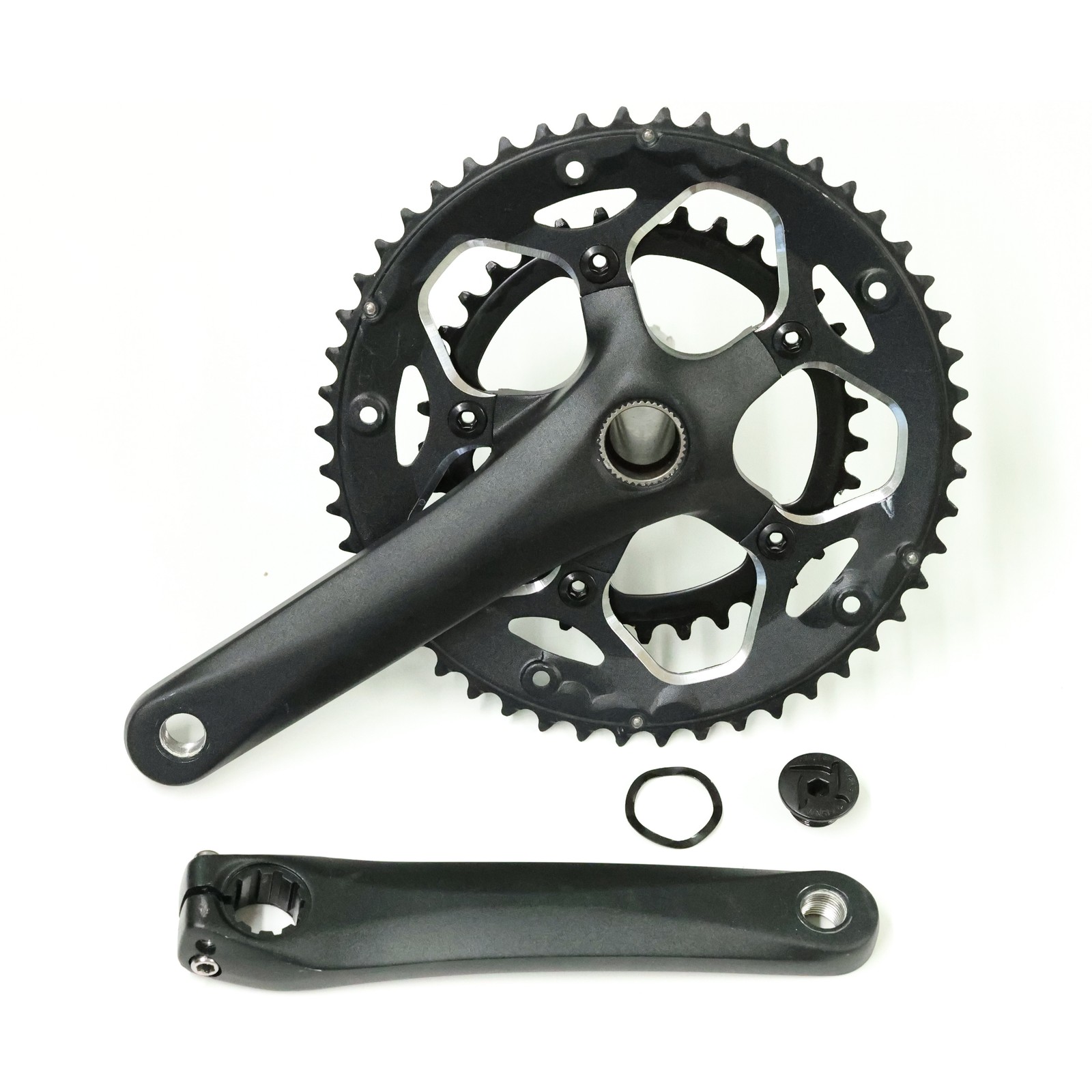 Prowheel Forged Outboard Bearing Crankset 2x Road Bike Crank 172.5mm 50/34T