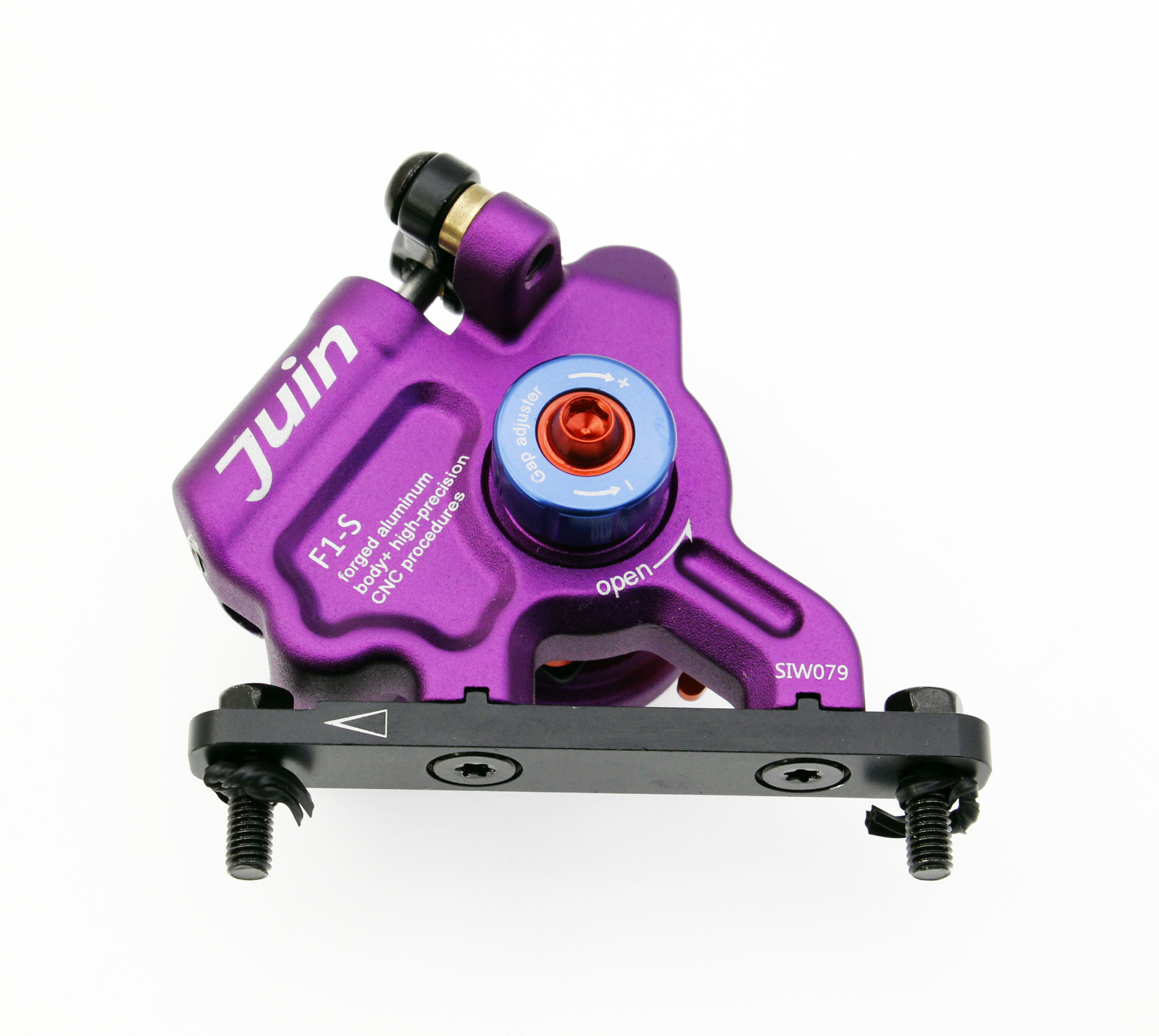 Juin Tech GTF6 Cyclocross Bike 6-Piston Hydraulic Brake Caliper Set Purple