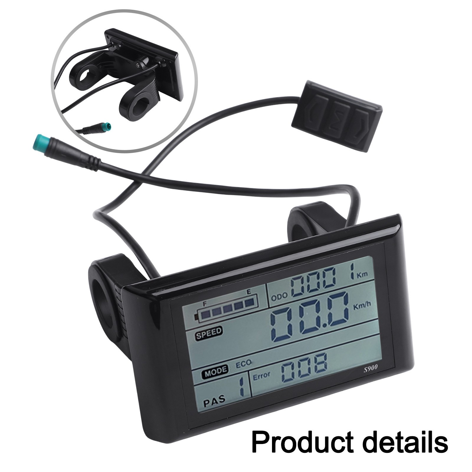 New Practical Display Screen LCD-S900 110*62mm 5 Pin For Electric Bicycle