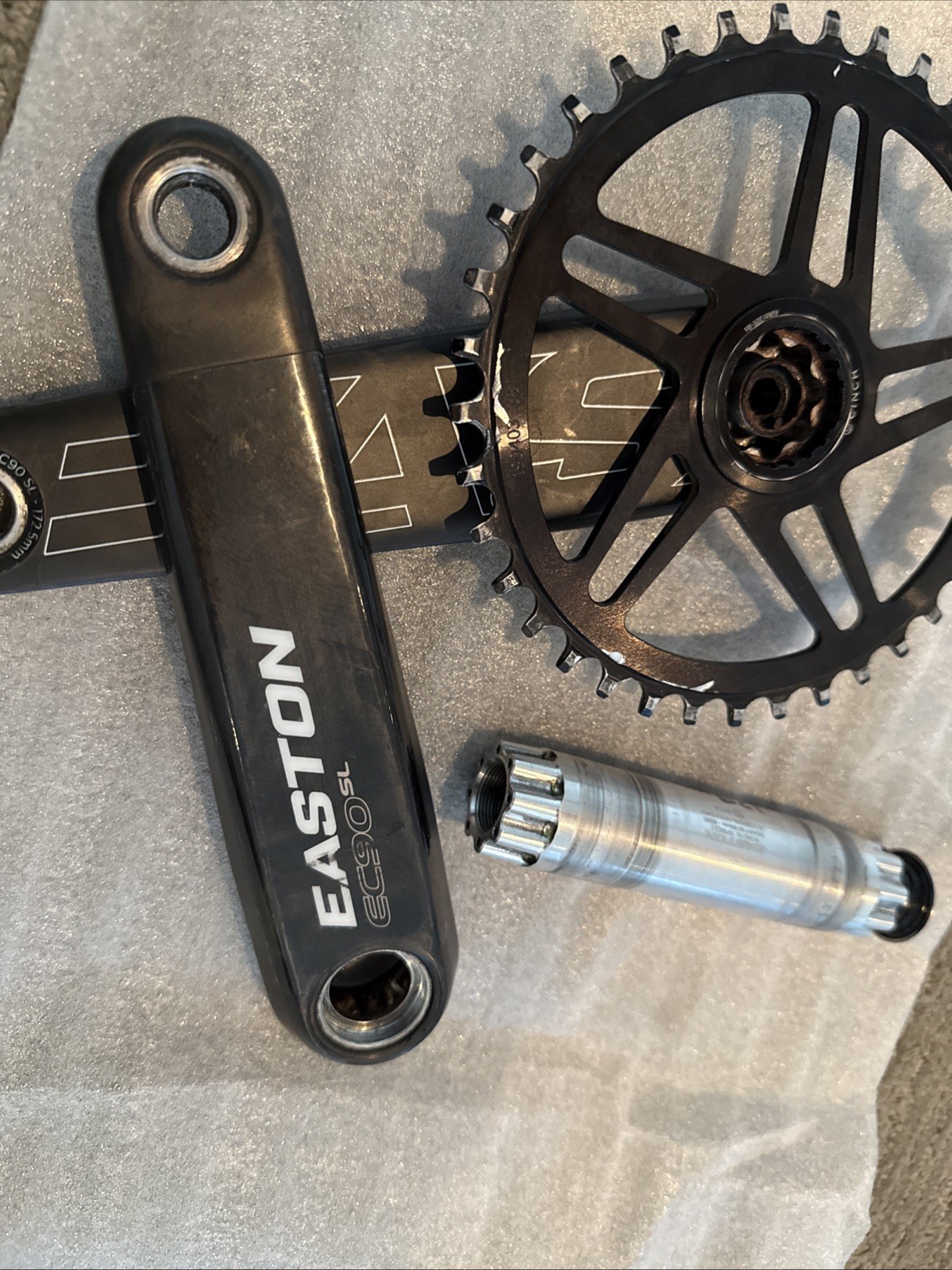 Easton EC90 SL Carbon Crankset 172.5mm CINCH Road Gravel Wolftooth 38t