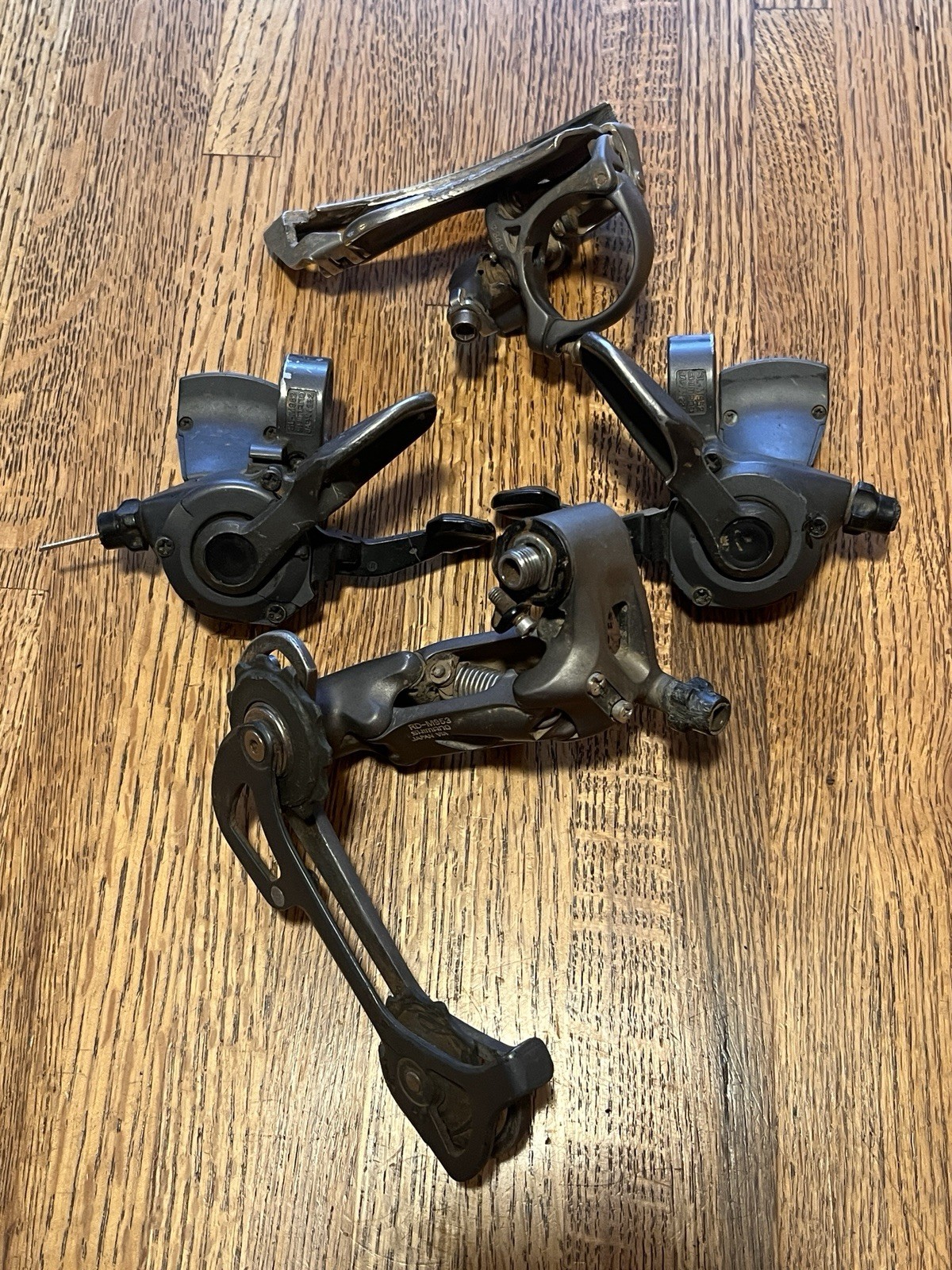 Vintage Shimano XTR Rapid Rise 3×9 Speed Drivetrain Set 953/952