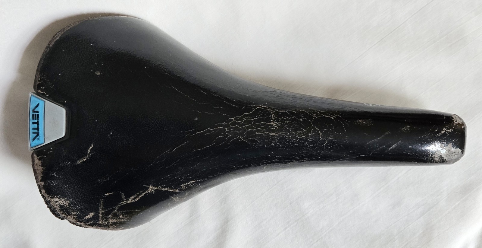 Vetta SL Leather Saddle ChroMo Rails 280g 140x275mm DIY Recover Project