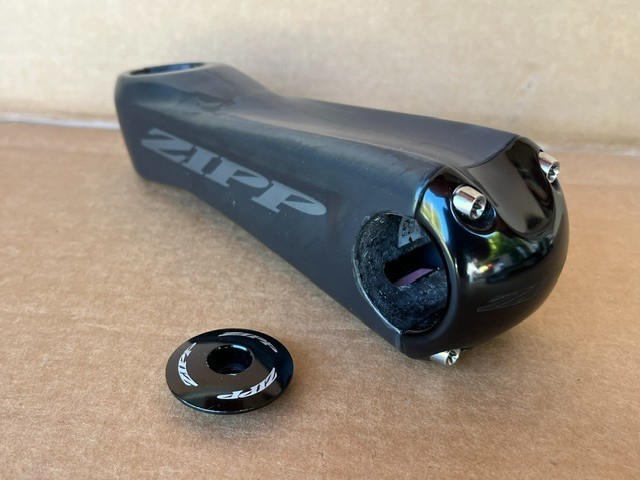 Zipp SL Sprint 140mm carbon stem, road race bicycle, new 31.8