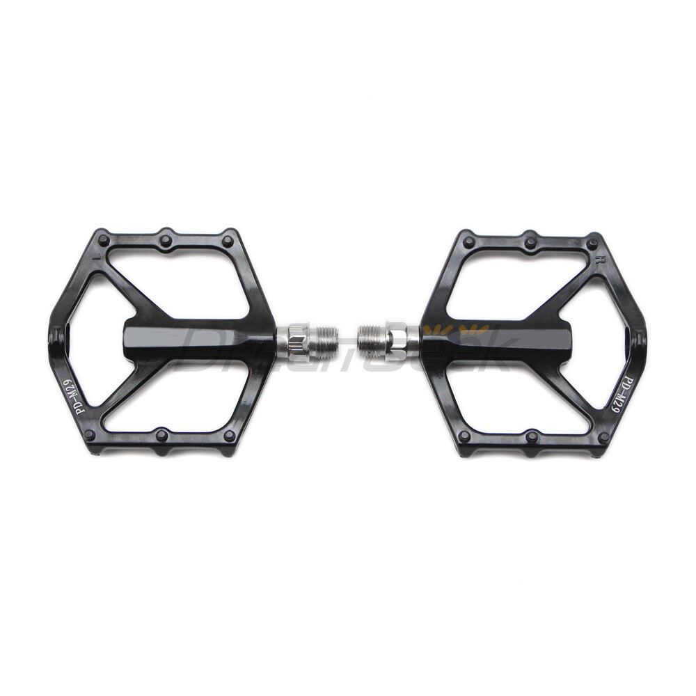MTB Bike Pedal 9/16″ DU Bearing Sealed Flat Platform Mountain Bicycle Aluminum