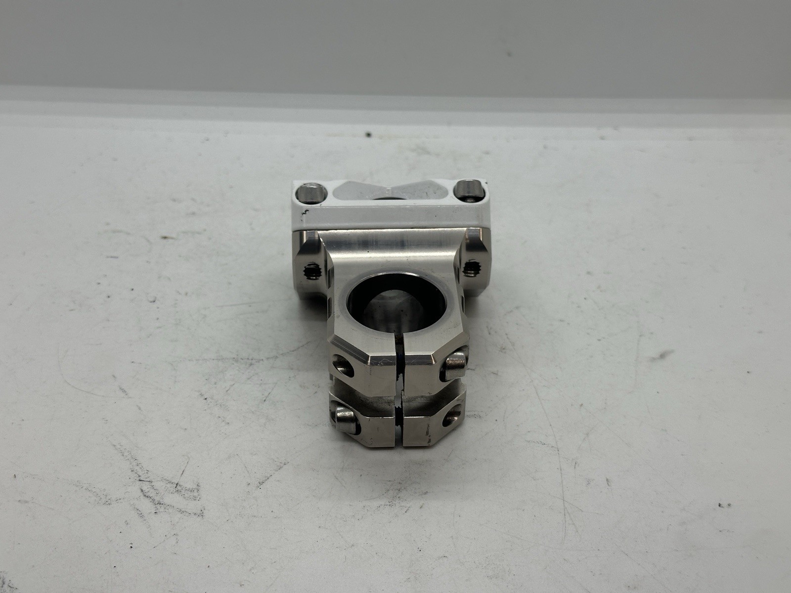 Answer CNC MTB Stem 50mm White Silver 31.8 Clamp 1 1/8 Threadless Mountain Bike