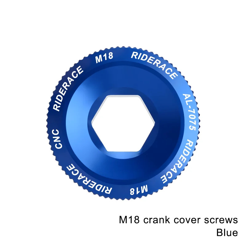 Bike Crank Arm Fixing Bolt Cap Aluminum Alloy MTB Shimano Crank Nut M18 M20