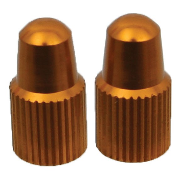 Yokozuna Alloy valve cap, Presta, gold – pair