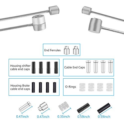 Bike Brake Cable Shifter Cable, Bicycle Gear Cable Wire for Mountain Bike,
