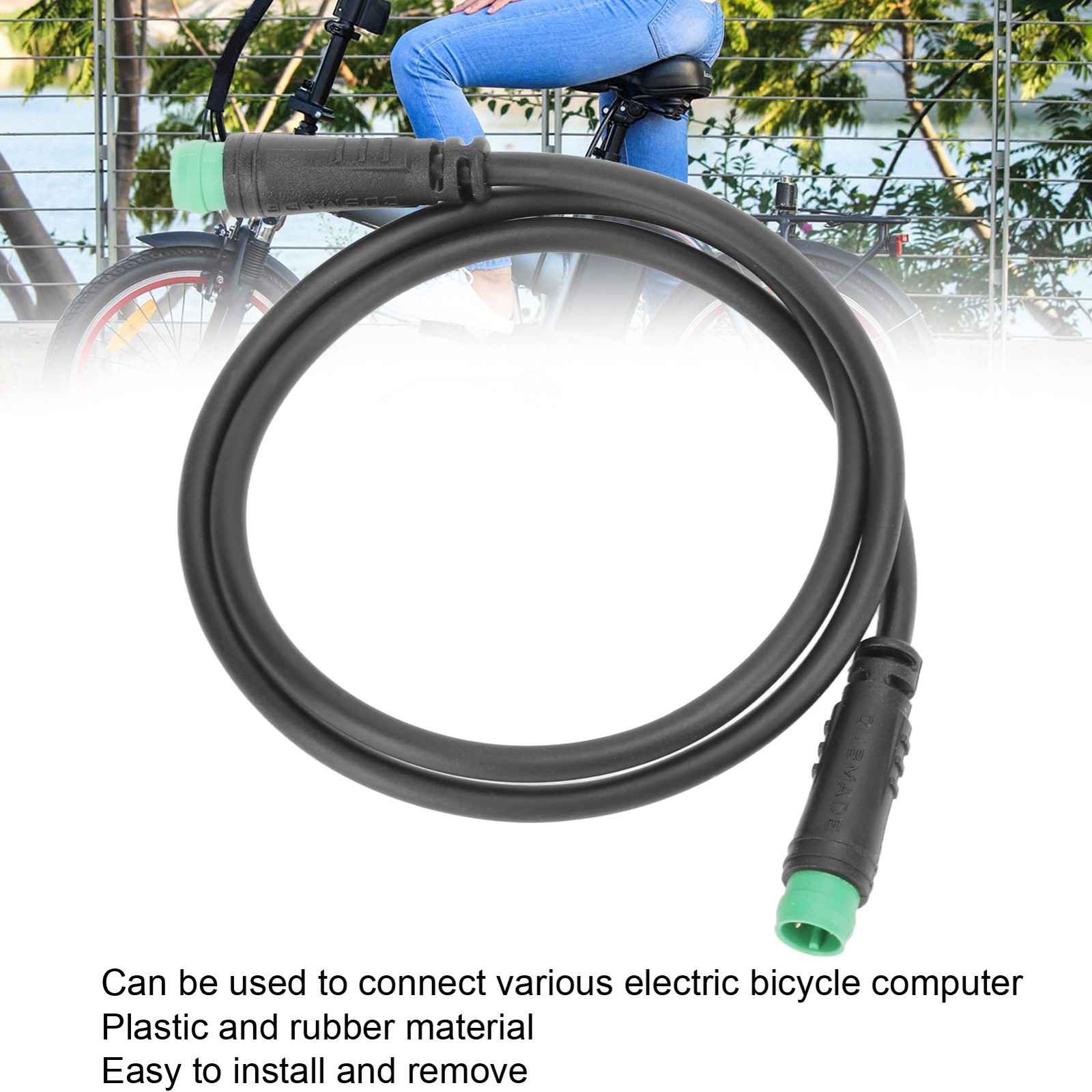 ­Electric Bike Display Extension Cable Waterproof Electric Bicycle Computer 5Pin