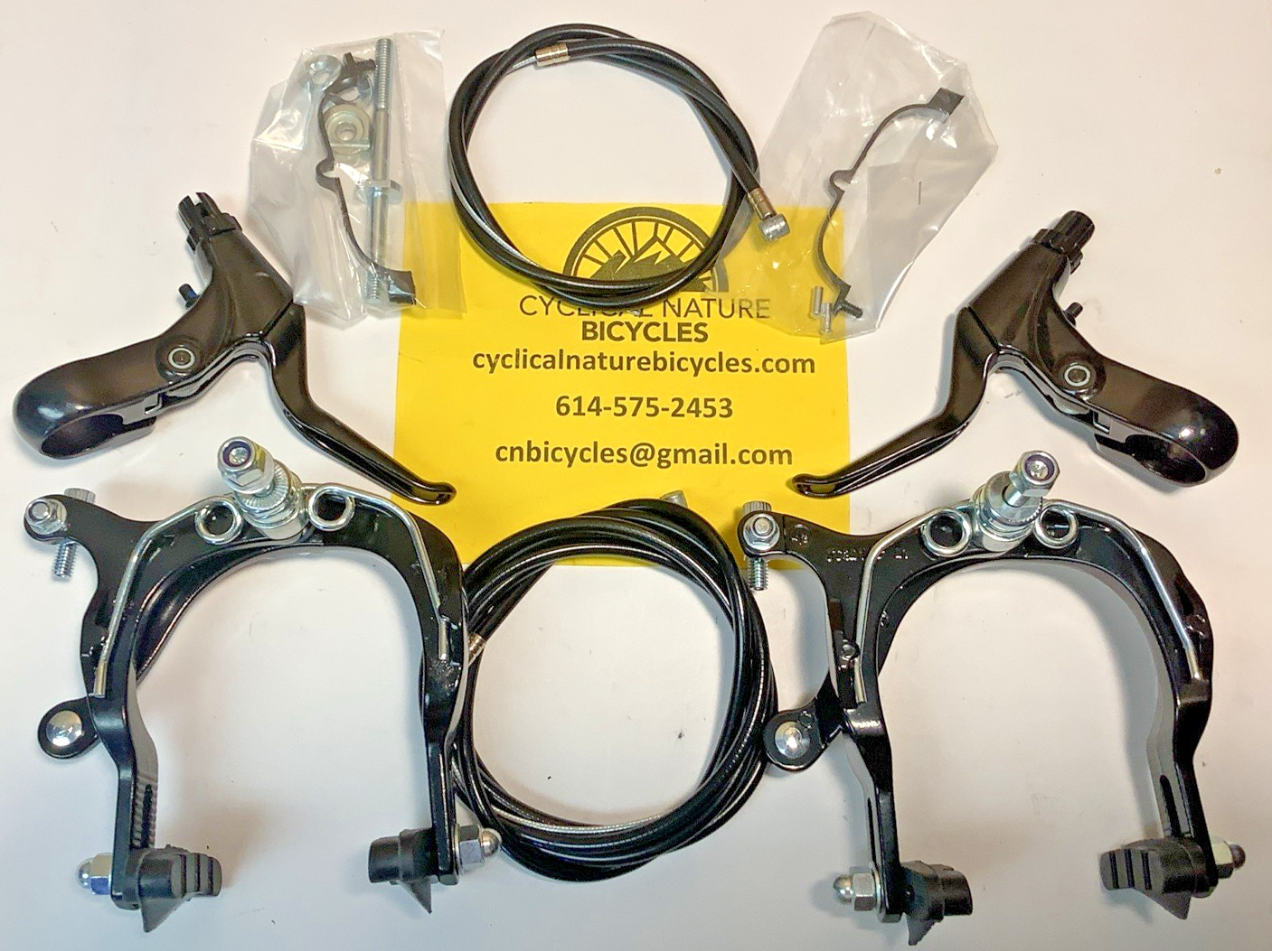 Sunlite MX Side Pull Bike brake Set, 13800 Black 69-96mm Reach, new in original