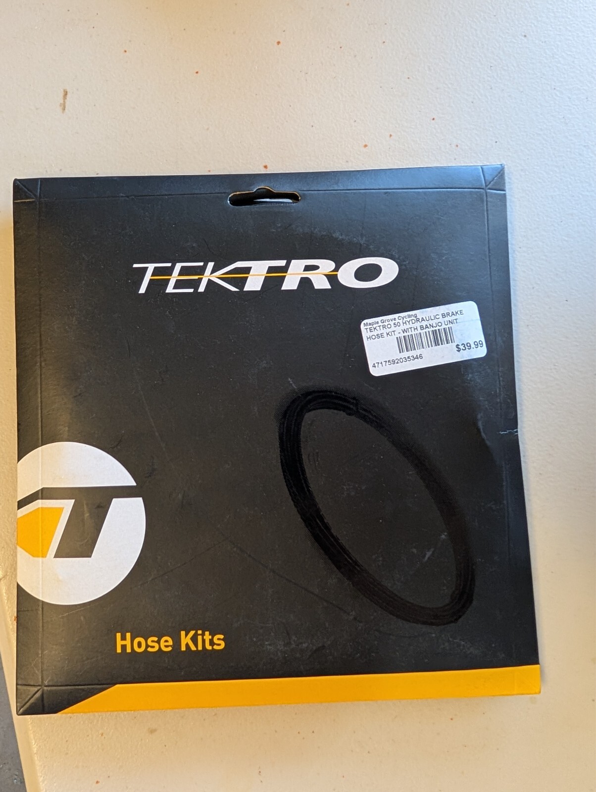 Tektro, Banjo Hose Kit, 5.5mm, 3200mm, Black, Kit