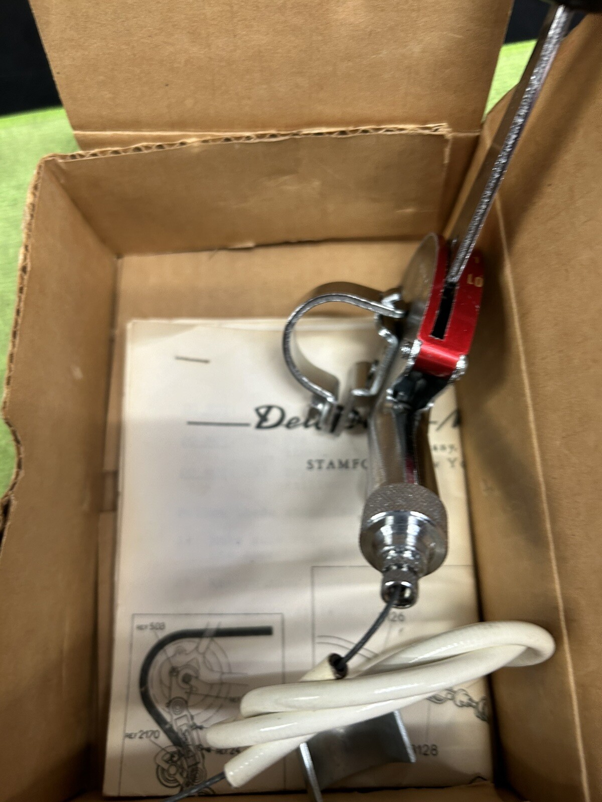 RARE VINTAGE SIMPLEX 5 SPEED STICK SHIFT LEVER RED MUSCLE BIKE IN BOX