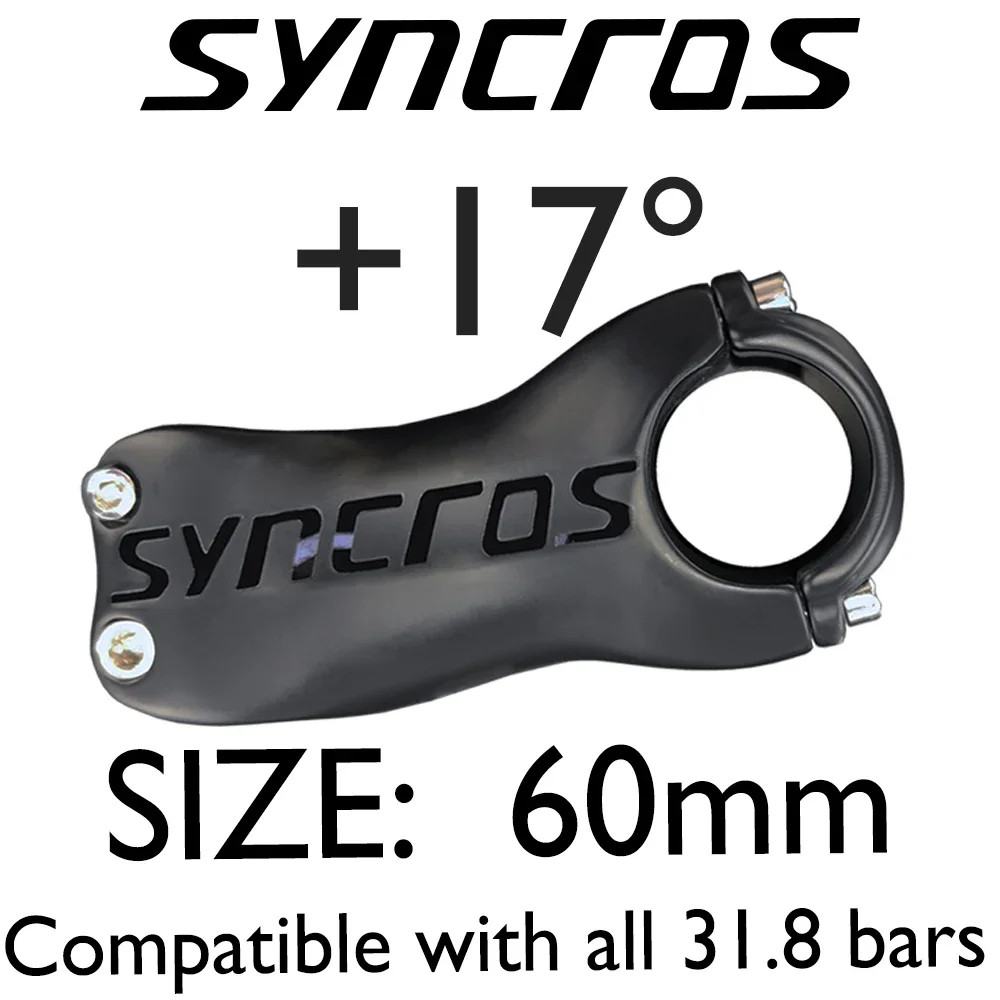 Syncros Carbon Stem Mountain/Road Bike Parts Angle 6/17 Degree 60-120mm stem