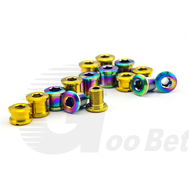 Titanium Crankset Chainring Bolts Nuts 3.5mm 5mm 6.5mm 8.5mm 9.5mm MTB Road Bike