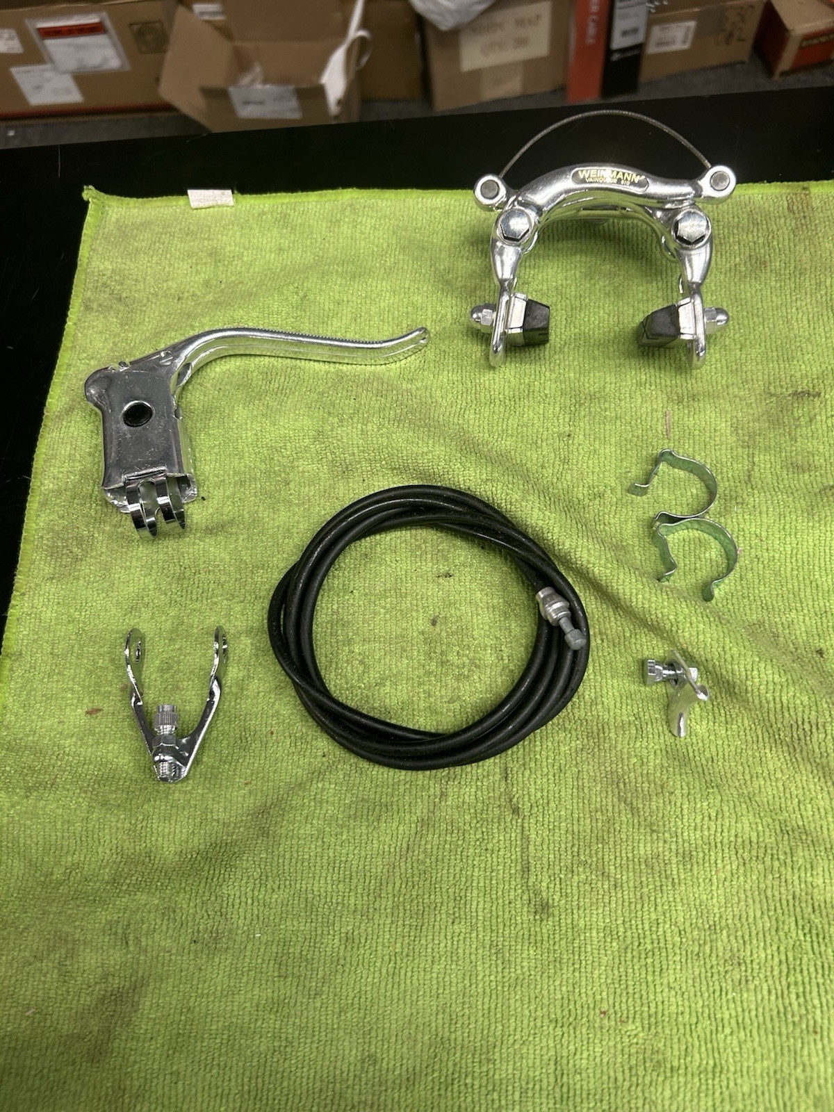 VINTAGE NOS WEINMANN 610 REAR CENTER PULL BRAKE COMPLETE IN ORIGINAL BOX