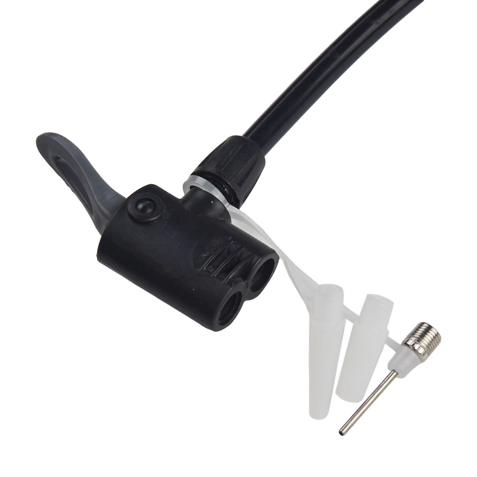 Convenient 125cm Bicycle Pump Tube Hose Extension for Multiple Nozzles
