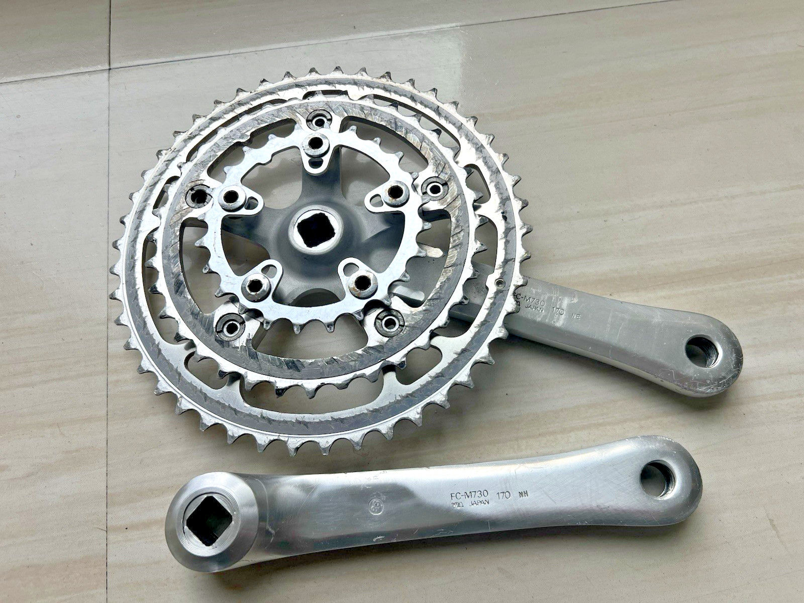 Shimano Deore XT FC-M730 Crankset 170mm Triple 3x MTB
