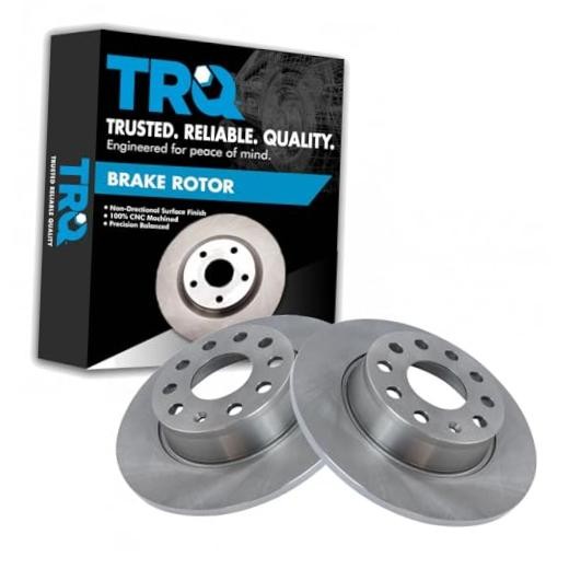 Rear Brake Rotor Set Compatible with 09-16 VW Eos with 272mm Diameter BRA76929