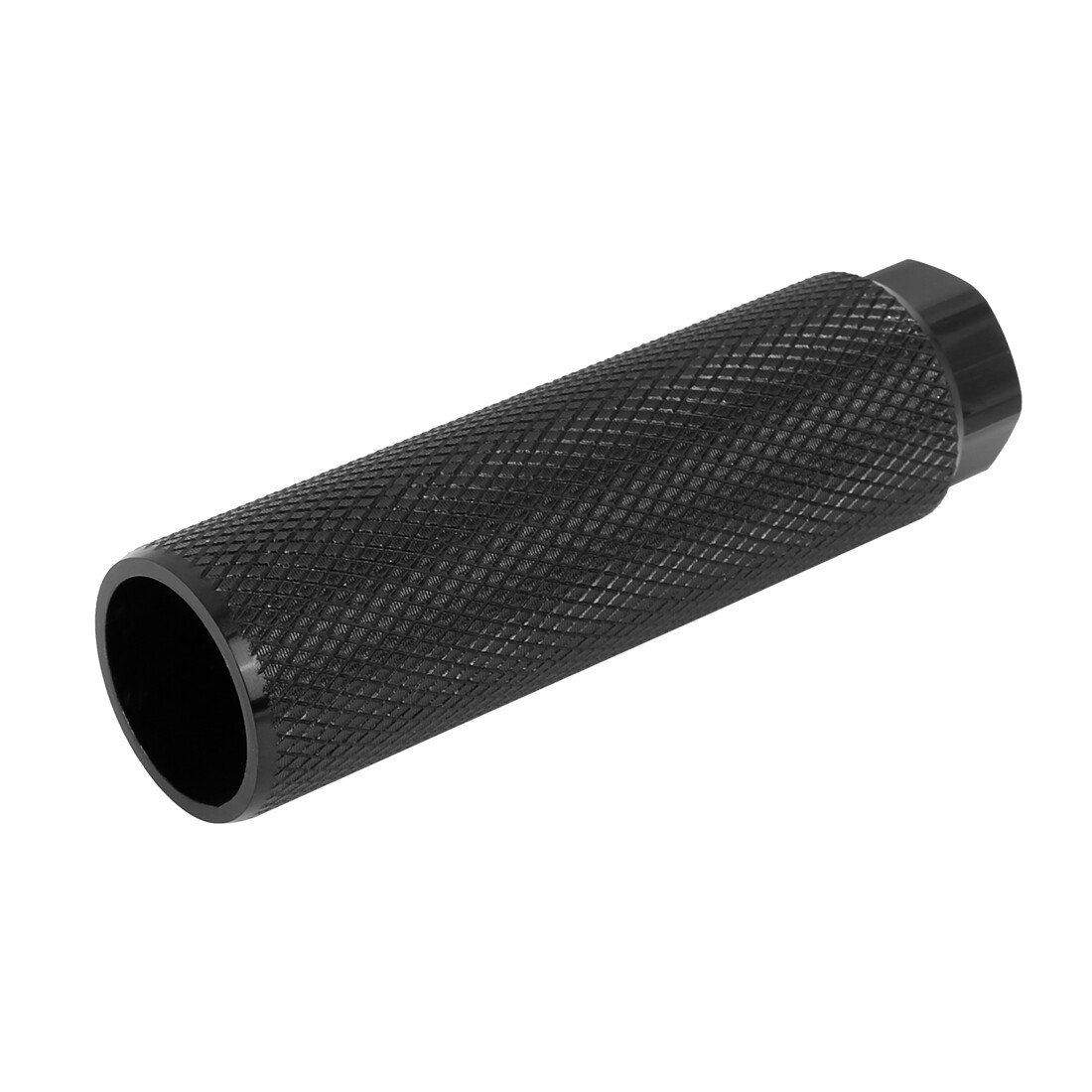 2 Pcs Aluminum Alloy Cylinder for BMX Bicycle Axle Rear Foot Pegs Footrest Black