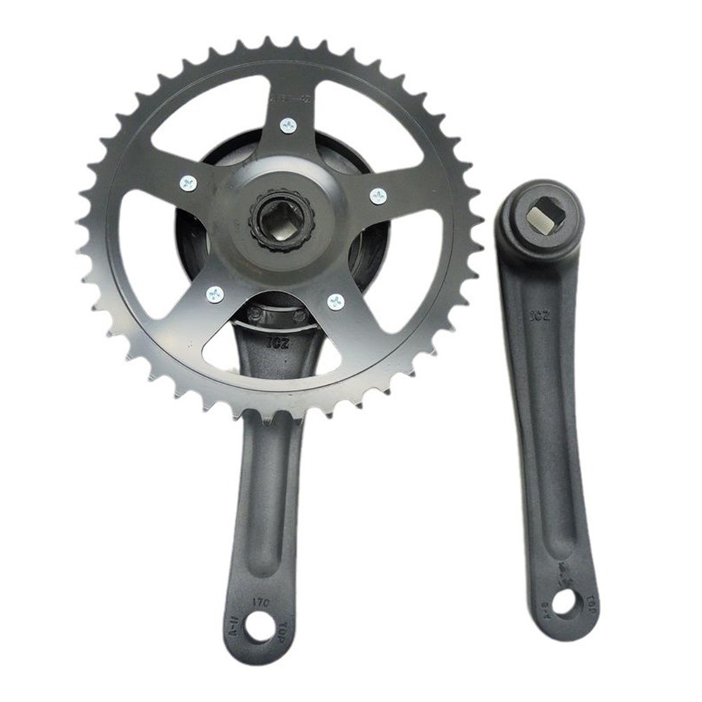 Premium For Fixie Bike Chainset 42T 170mm Crankset for Electric and MTB Bikes