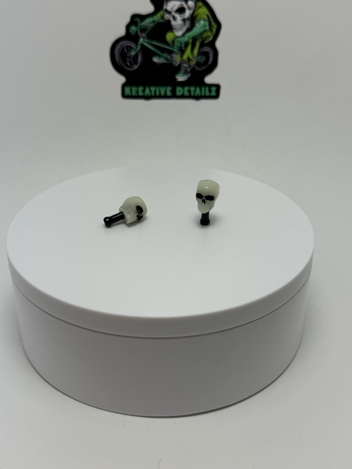 Glow In The Dark Skull bicycle brake cable end caps Bmx Mtb Freestyle L118